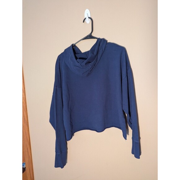 Notre Dame Crop Top Hoodie Womens Size X-Large Navy - New w/tags Zoozatz - Picture 10 of 15